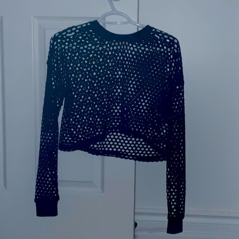 Urban nation xs mesh long sleeve top